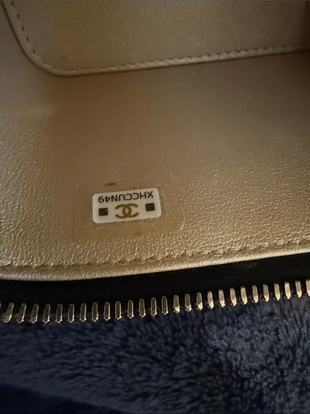 CHANEL Black Quilted Lambskin Mini Vanity Case with Gold Carving CC